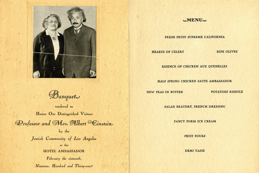 ALBERT EINSTEIN 16 FEVRIER 1931